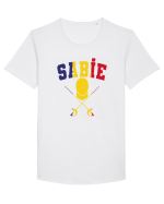 Scrima Sabie Tricolor Tricou mânecă scurtă guler larg Bărbat Skater