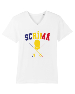 Srima Tricolor Tricou mânecă scurtă guler V Bărbat Presenter