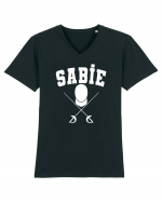 Sabie Tricou mânecă scurtă guler V Bărbat Presenter