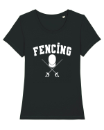 Fencing Tricou mânecă scurtă guler larg fitted Damă Expresser