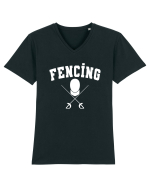 Fencing Tricou mânecă scurtă guler V Bărbat Presenter