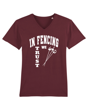 In Fencing We Trust Burgundy
