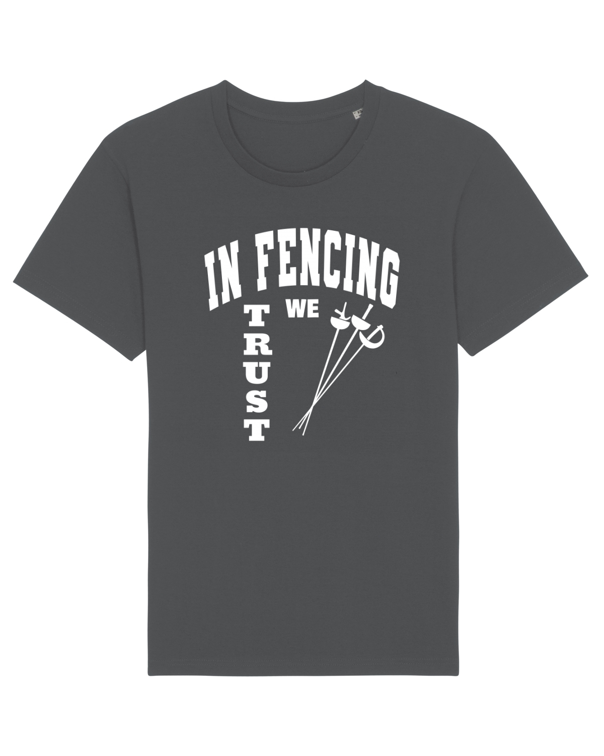 Tricou mânecă scurtă Unisex Rocker Anthracite