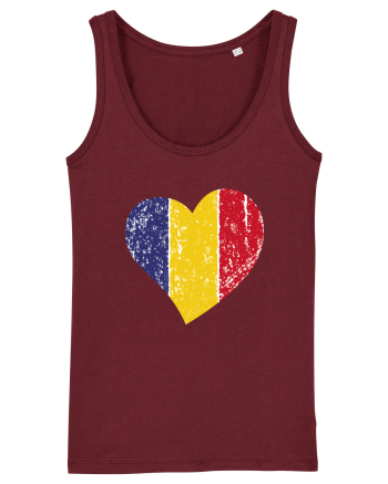 Inima Tricolor Burgundy