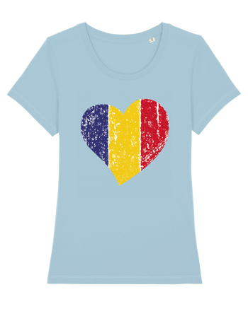 Inima Tricolor Sky Blue