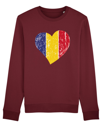 Inima Tricolor Burgundy