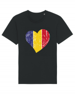 Inima Tricolor Tricou mânecă scurtă Unisex Rocker
