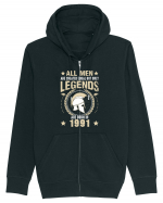All Man Are Equal Legends Are Born In 1991 Hanorac cu fermoar Unisex Connector