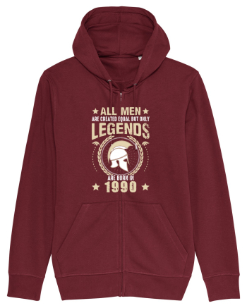 All Man Are Equal Legends Are Born In 1990 Burgundy