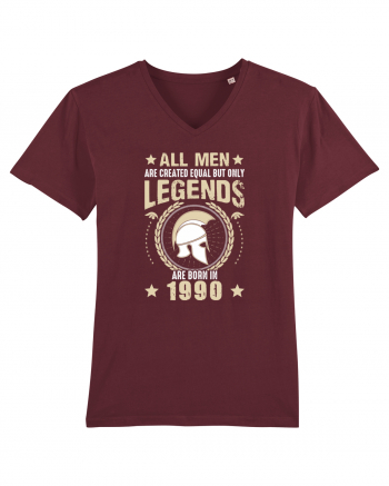 All Man Are Equal Legends Are Born In 1990 Burgundy