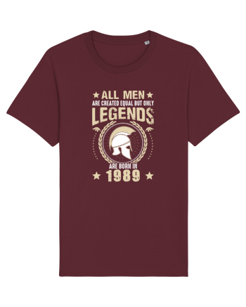 All Man Are Equal Legends Are Born In 1989 Burgundy