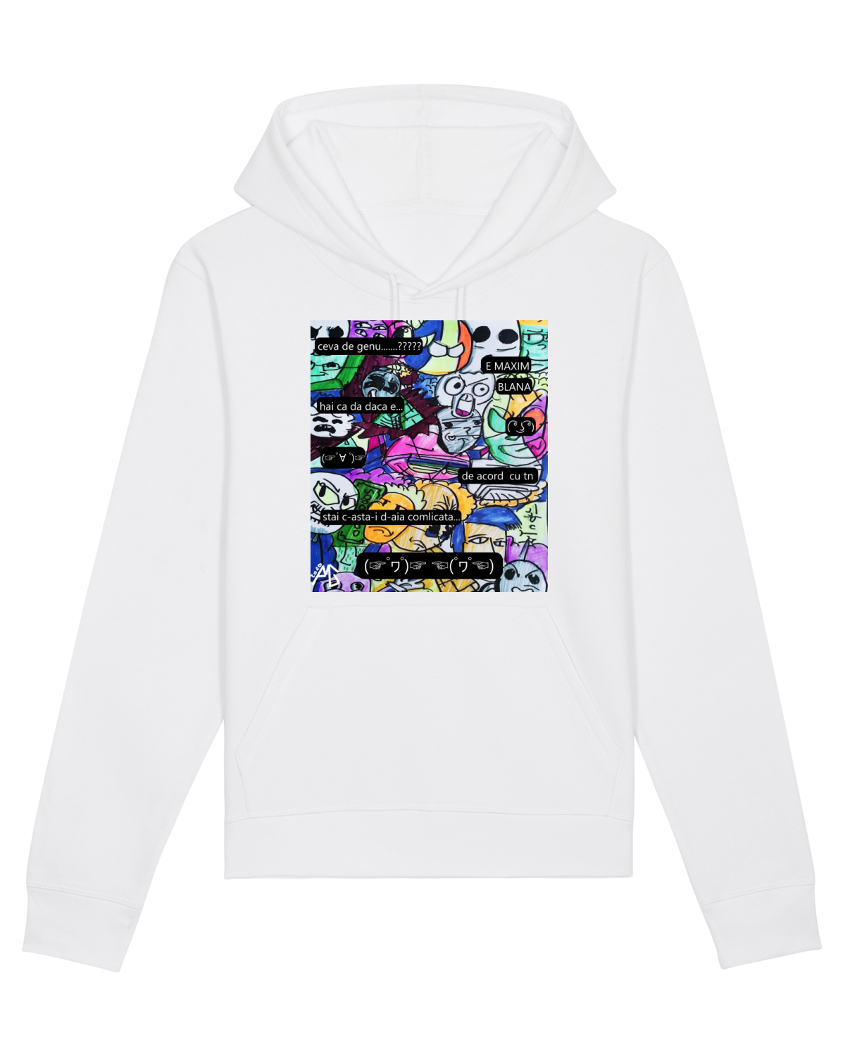 Hanorac Unisex Drummer White