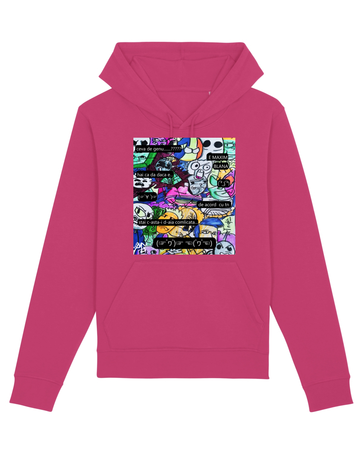Hanorac Unisex Drummer Raspberry