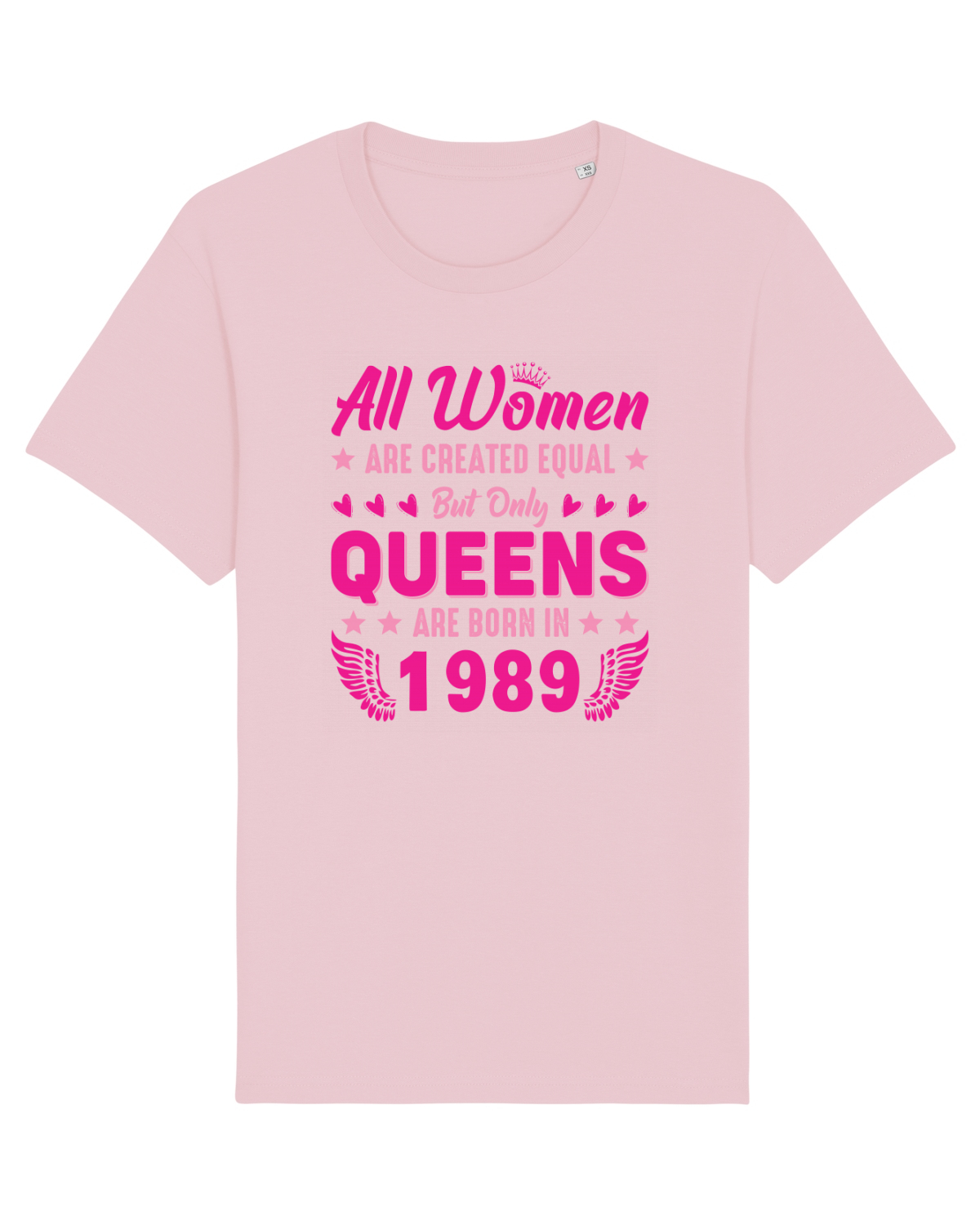 Tricou mânecă scurtă Unisex Rocker Cotton Pink
