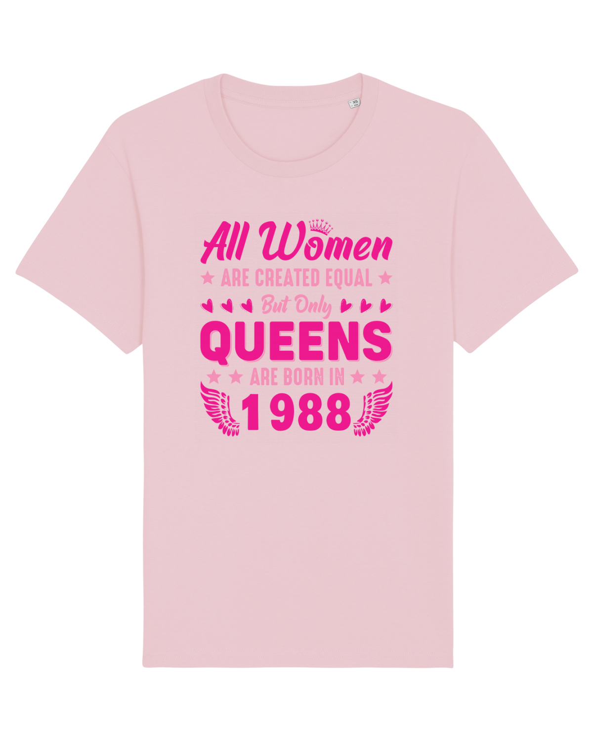 Tricou mânecă scurtă Unisex Rocker Cotton Pink