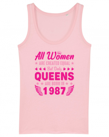 All Women Are Equal Queens Are Born In 1987 Cotton Pink