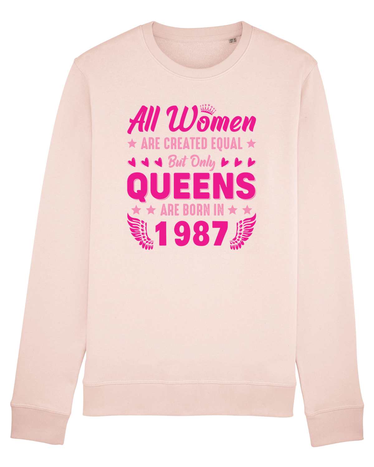 Bluză mânecă lungă Unisex Rise Candy Pink