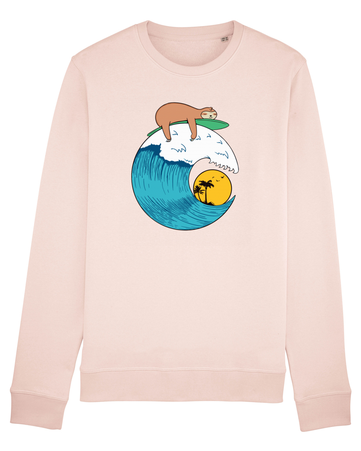 Bluză mânecă lungă Unisex Rise Candy Pink