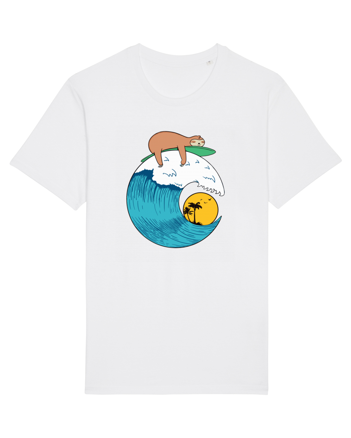 Tricou mânecă scurtă Unisex Rocker White
