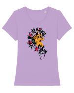 FOX drawing Tricou mânecă scurtă guler larg fitted Damă Expresser