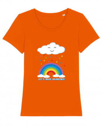 Let's make rainbows. Bright Orange