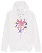 Awesome World Of Unicorns Hanorac cu fermoar Unisex Connector