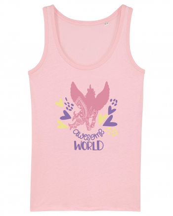 Awesome World Of Unicorns Cotton Pink