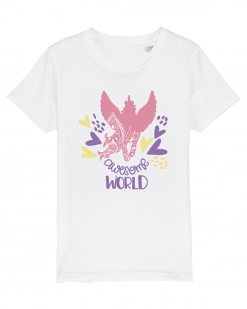 Awesome World Of Unicorns White