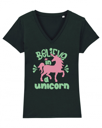 Believe In A Unicorn Black