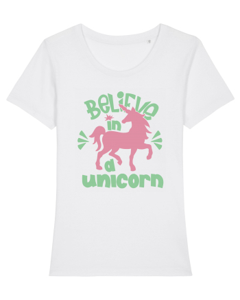 Believe In A Unicorn White