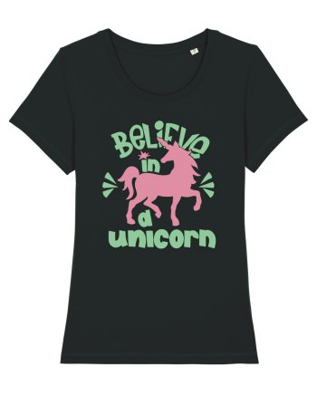 Believe In A Unicorn Black