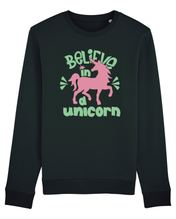 Believe In A Unicorn Black