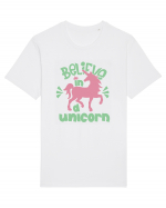 Believe In A Unicorn Tricou mânecă scurtă Unisex Rocker