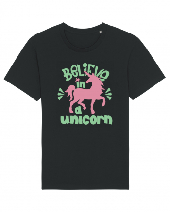 Believe In A Unicorn Black