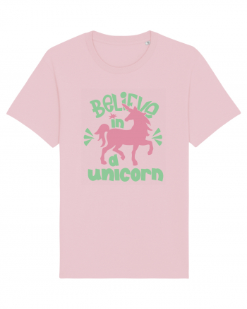 Believe In A Unicorn Cotton Pink