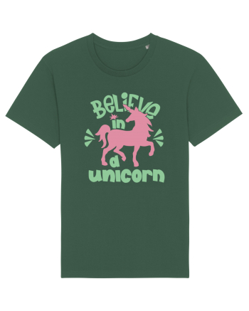 Believe In A Unicorn Bottle Green