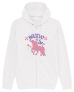 Believe In Unicorns Hanorac cu fermoar Unisex Connector