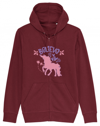 Believe In Unicorns Burgundy