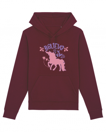 Believe In Unicorns Burgundy