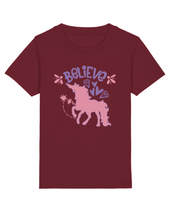 Believe In Unicorns Burgundy