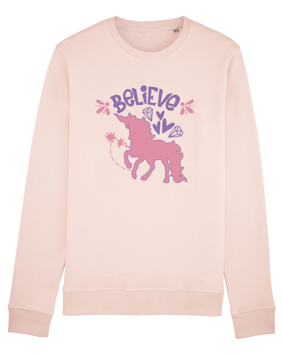 Bluză mânecă lungă Unisex Rise Candy Pink