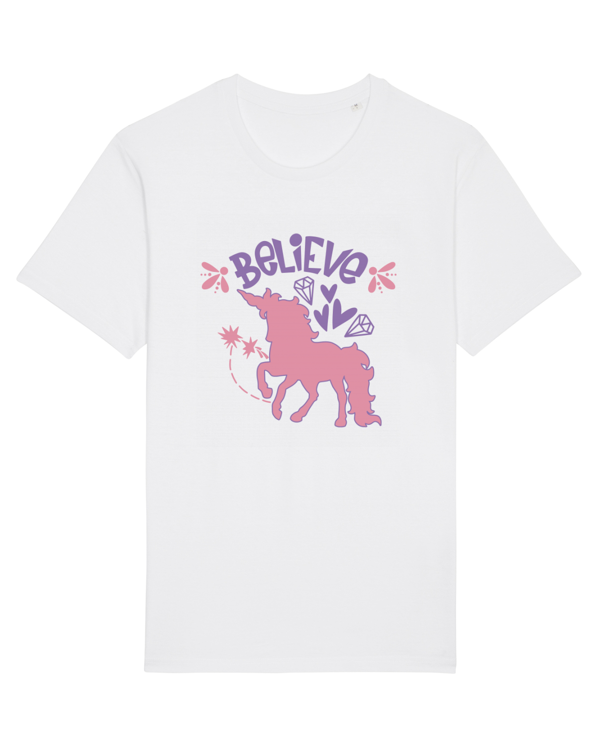 Tricou mânecă scurtă Unisex Rocker White