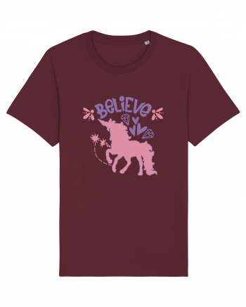 Believe In Unicorns Burgundy