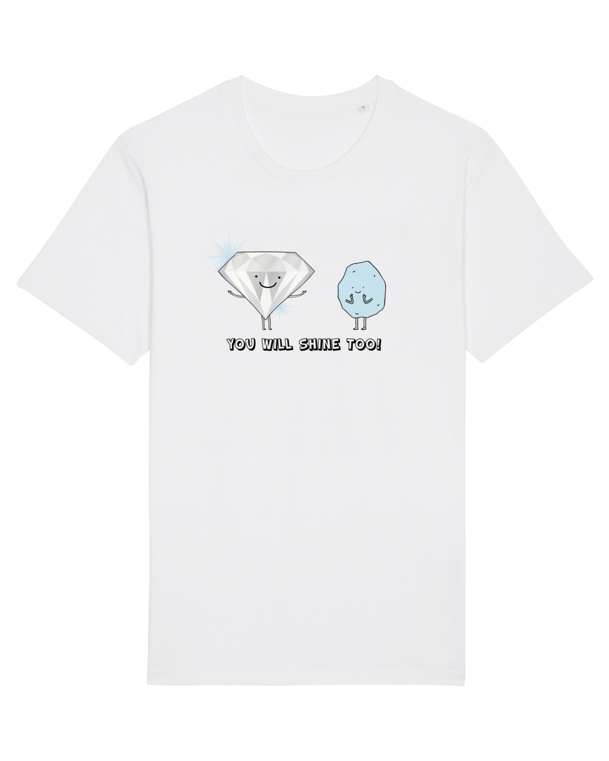 Tricou mânecă scurtă Unisex Rocker White