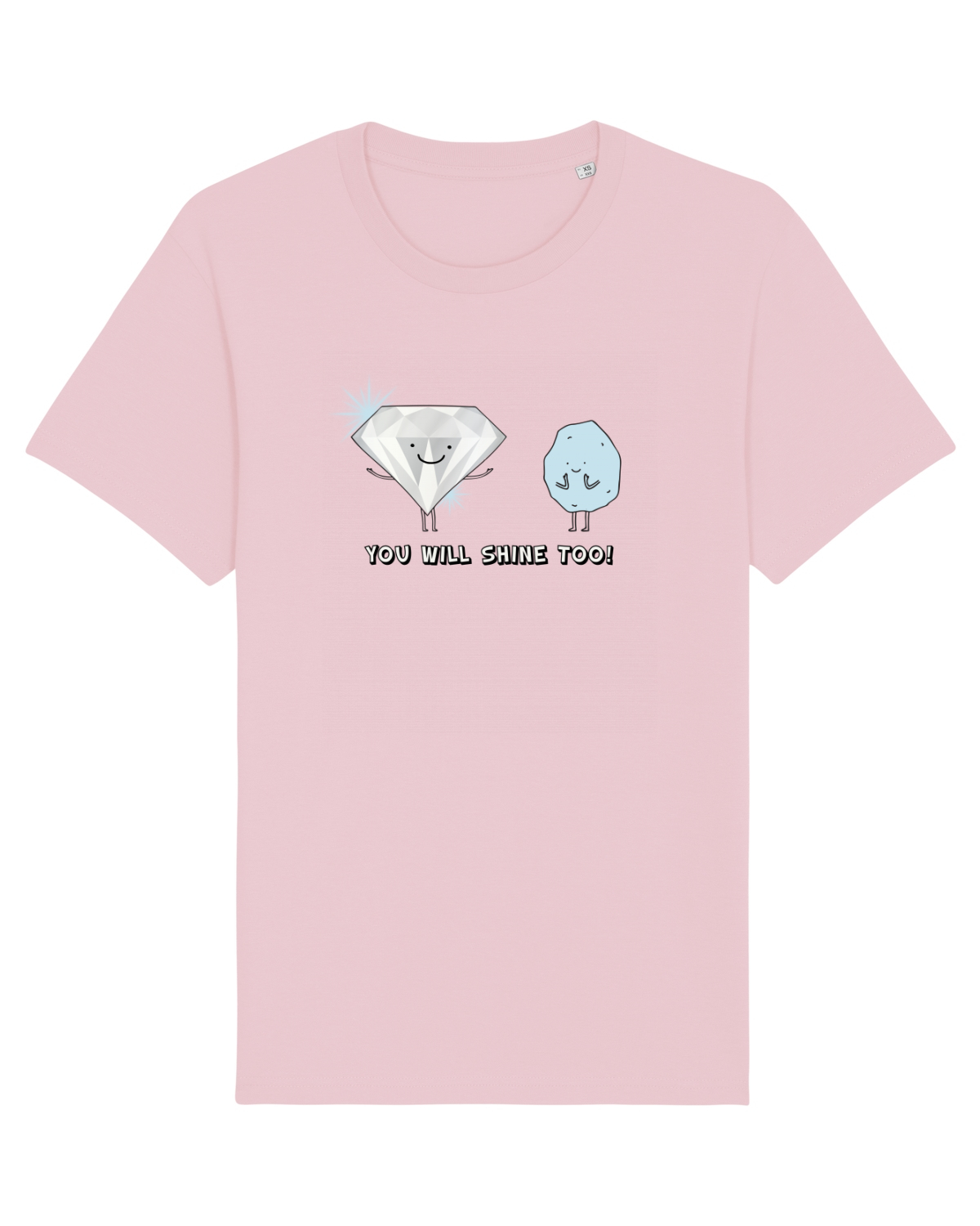 Tricou mânecă scurtă Unisex Rocker Cotton Pink