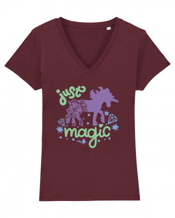 Just Magic Unicorn Burgundy