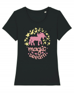 Magic Dream Unicorn Tricou mânecă scurtă guler larg fitted Damă Expresser