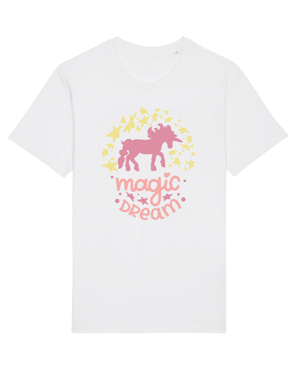 Tricou mânecă scurtă Unisex Rocker White
