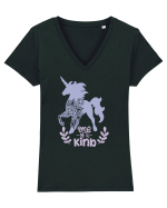 One Of A Kind Unicorn Tricou mânecă scurtă guler V Damă Evoker