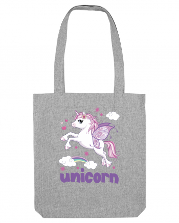 Rainbow Unicorn Heather Grey